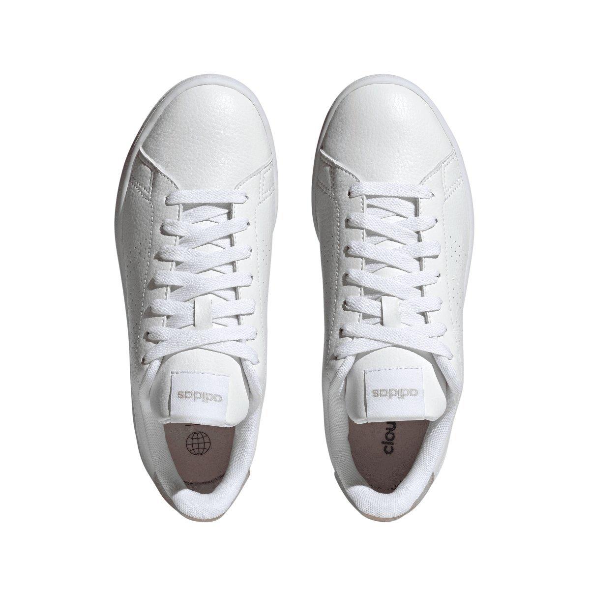 White - adidas - Advantage Trainers - 3