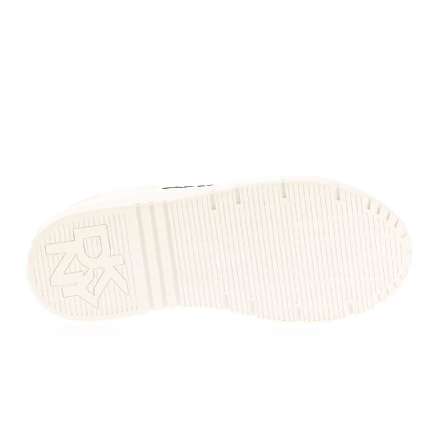 White Black - DKNY - Minda Lace Up Trainers - 4