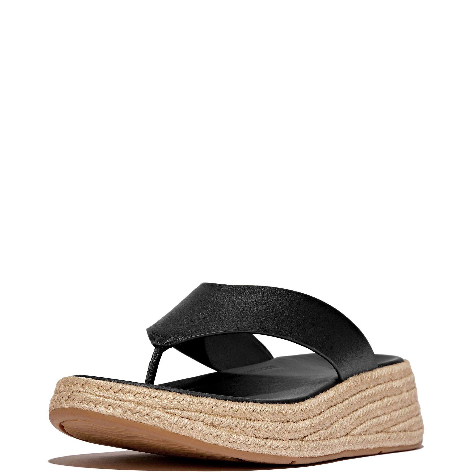 Black - Fitflop - F-Mode Toe Post Espadrille - 2