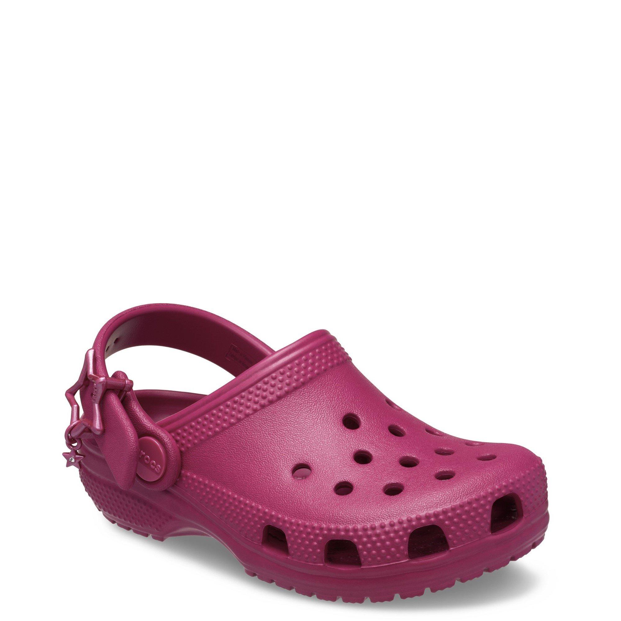 Dark Pink - Crocs - Classic Star Buckle Clog Toddler - 2