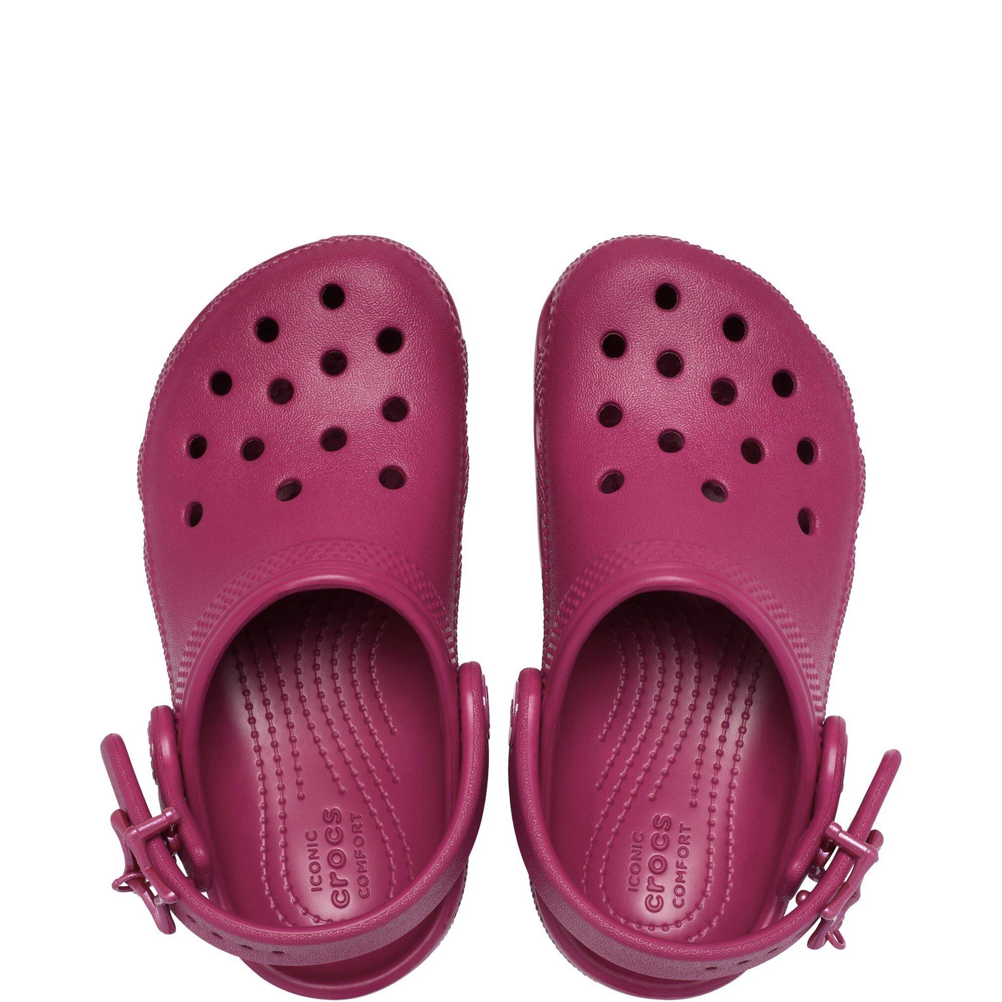 Dark Pink - Crocs - Classic Star Buckle Clog Toddler - 4
