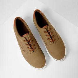 Threadbare Lace-Up Canvas Trainers