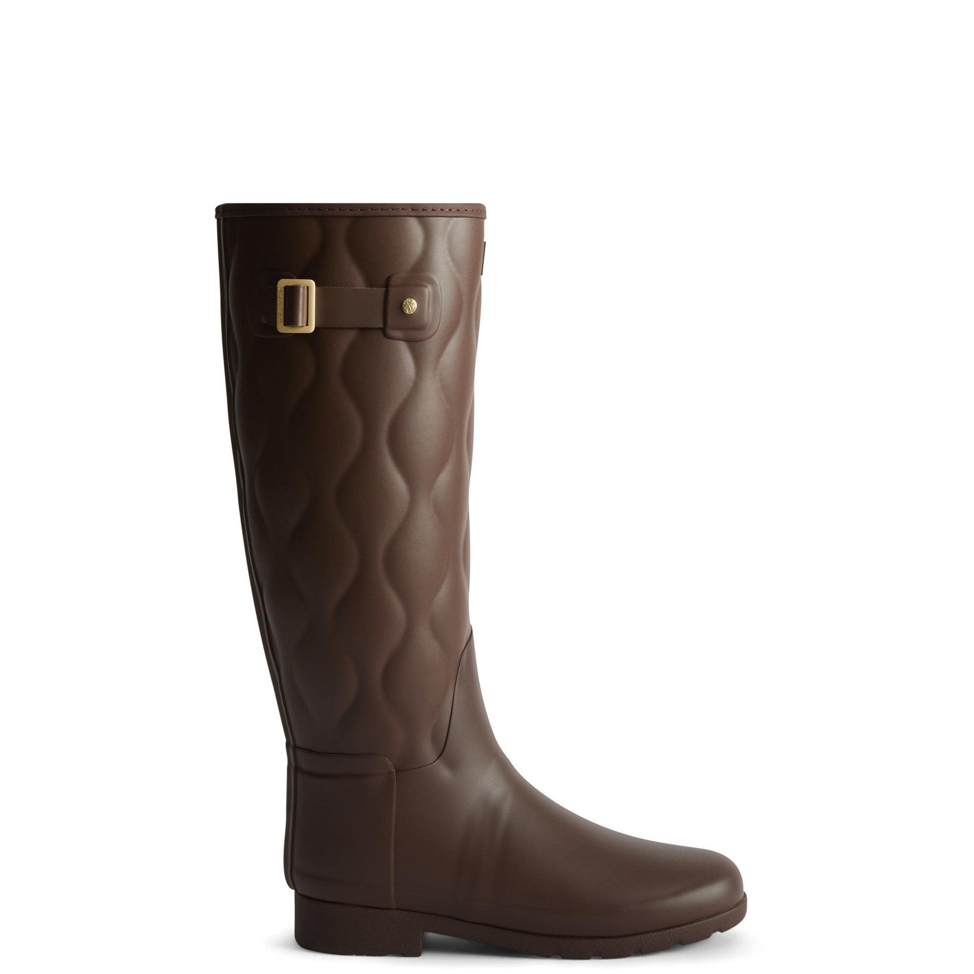 Hunter Women's Originals Refined Tall Onionquilt Brown Size 8 (42) - Image 2
