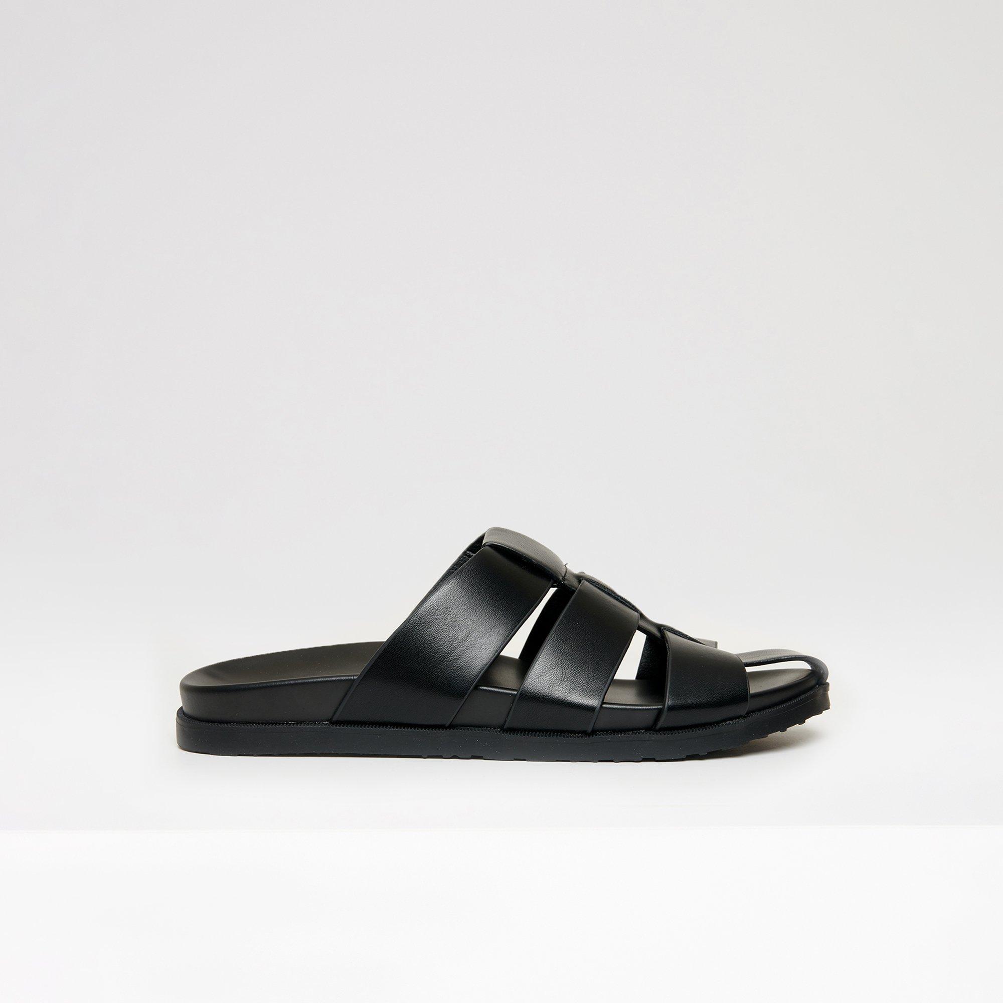 Black - Threadbare - Gladiator Slip-On Sandals - 1