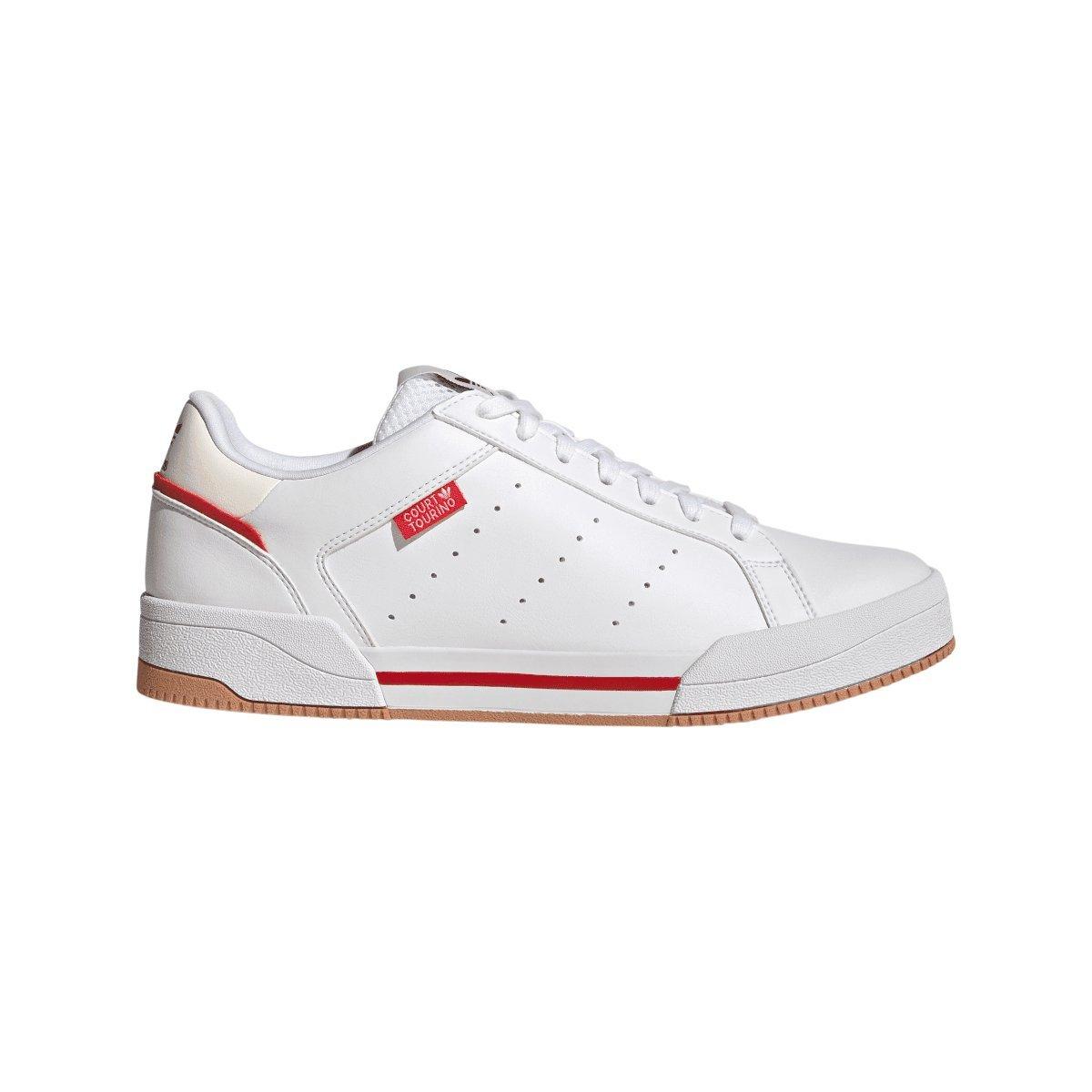 White - adidas Originals - Court Tourino Trainers - 1