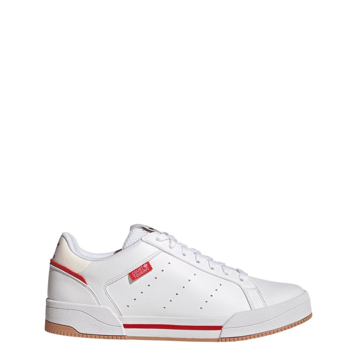 White - adidas Originals - Court Tourino Trainers - 2