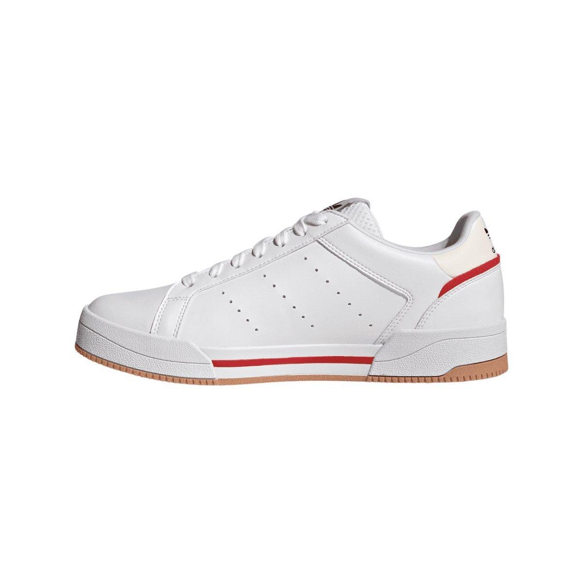 White - adidas Originals - Court Tourino Trainers - 5
