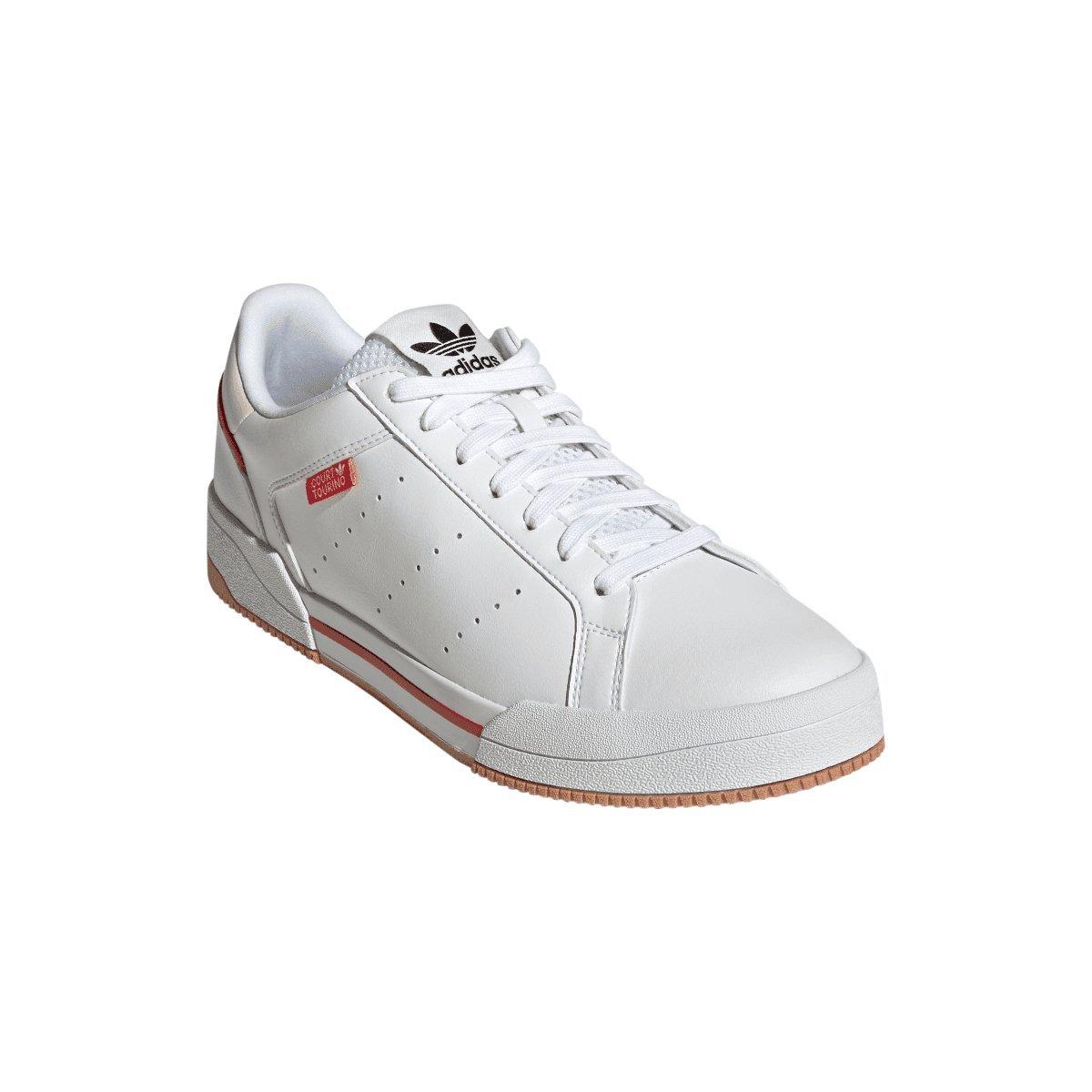 White - adidas Originals - Court Tourino Trainers - 6