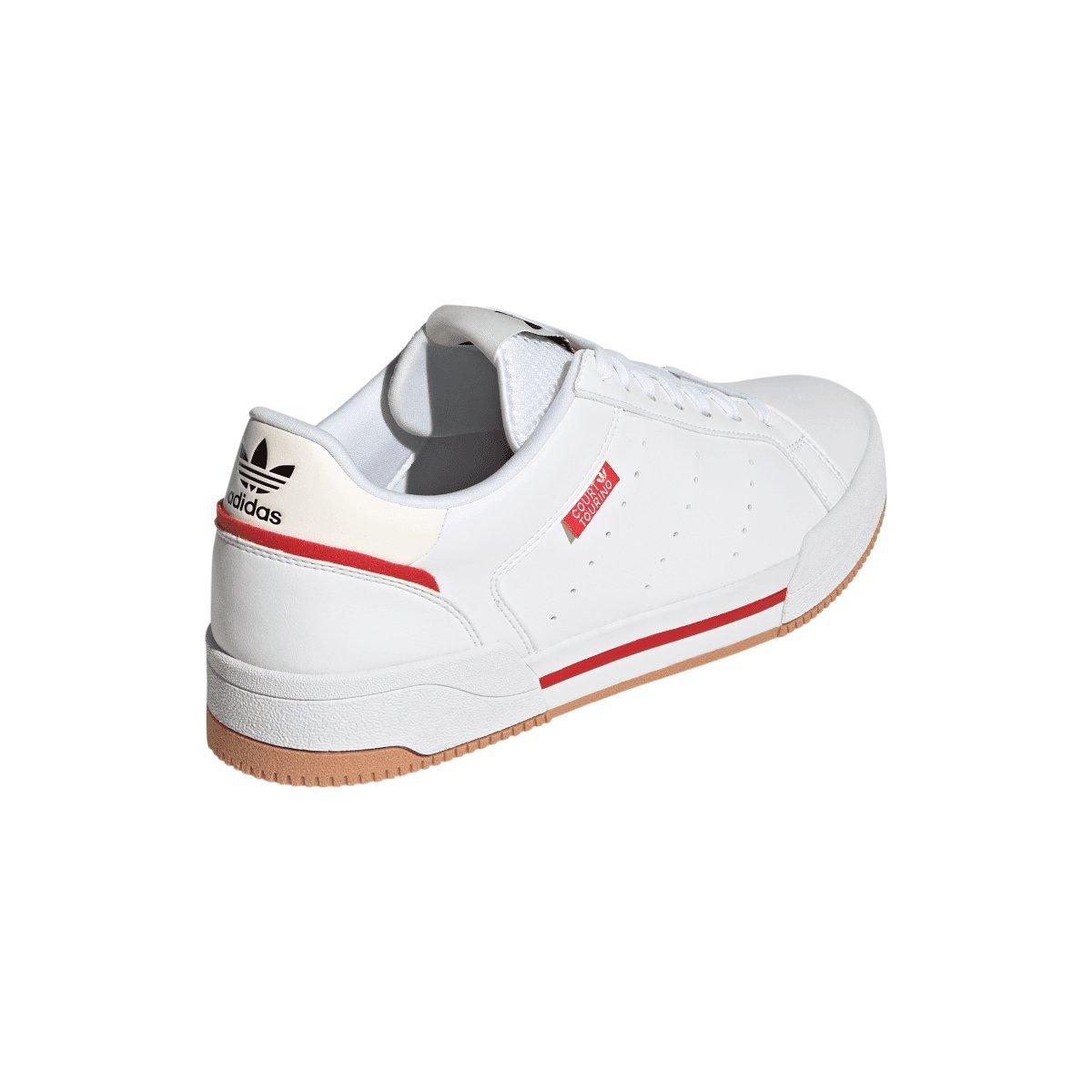 White - adidas Originals - Court Tourino Trainers - 7