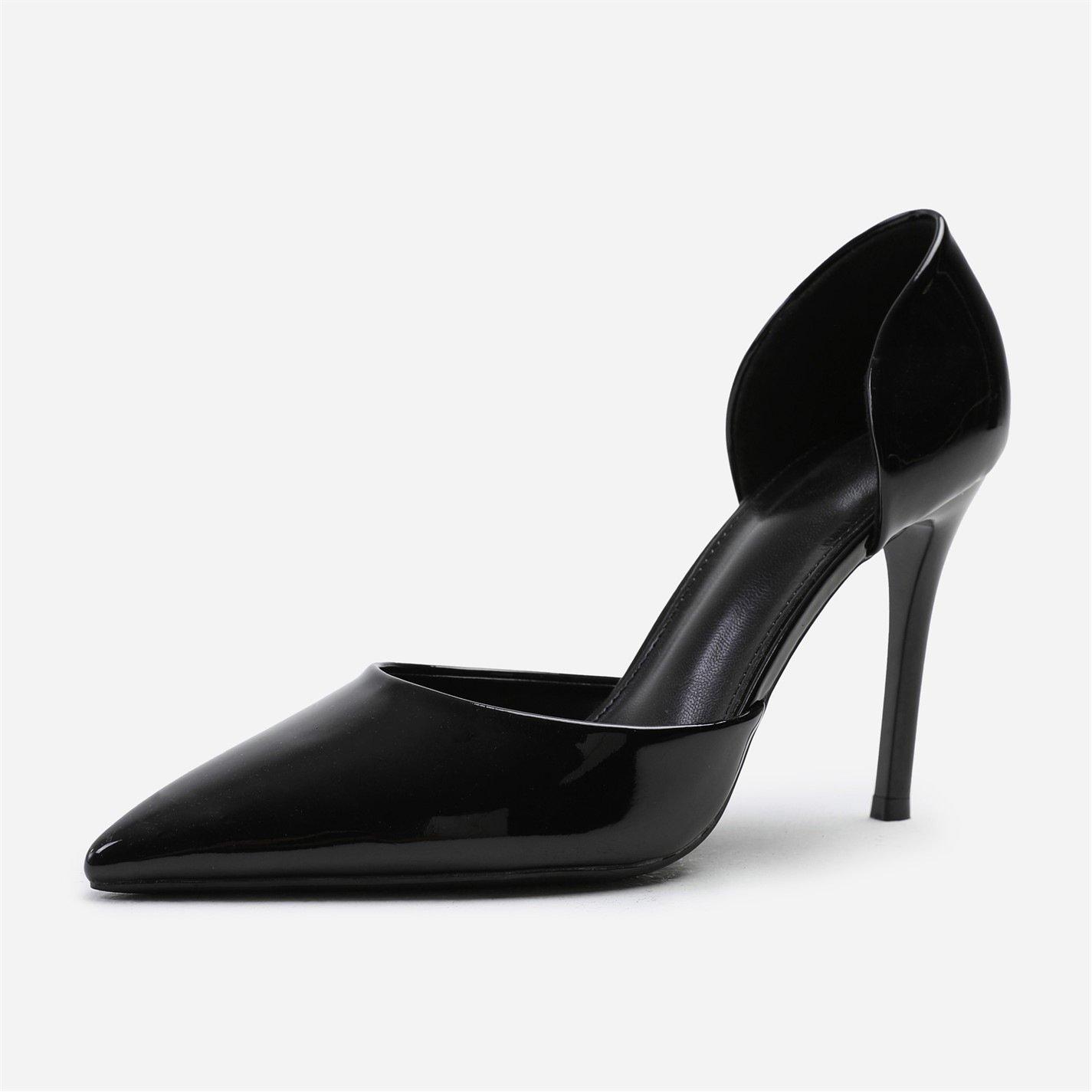 Wheres That From Women's Athens Pointed Toe Stiletto High Heels In Black Pa - Black Patent - 4
