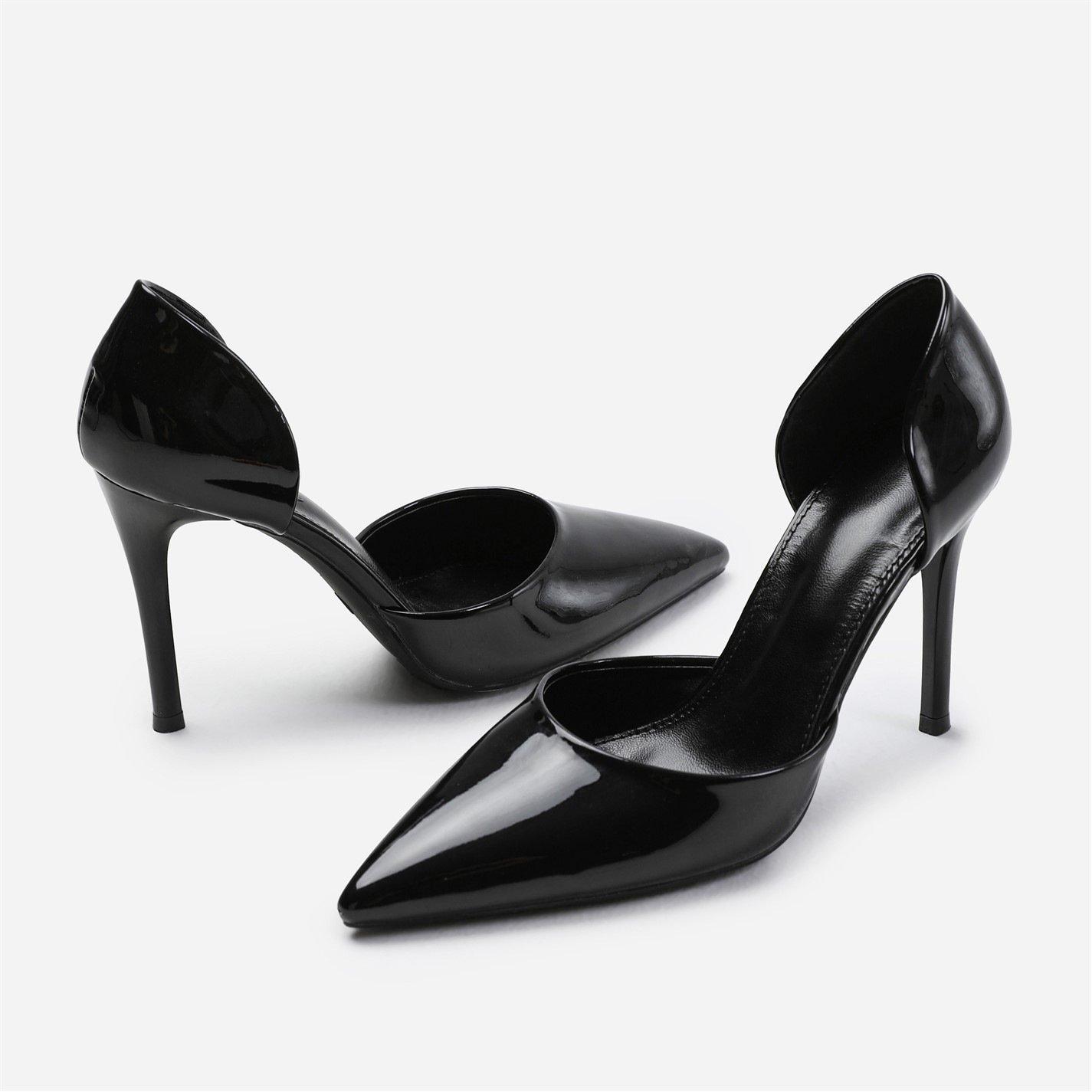 Black Patent - Wheres That From - Athens Pointed Toe Stiletto High Heels In Black Pa - 4