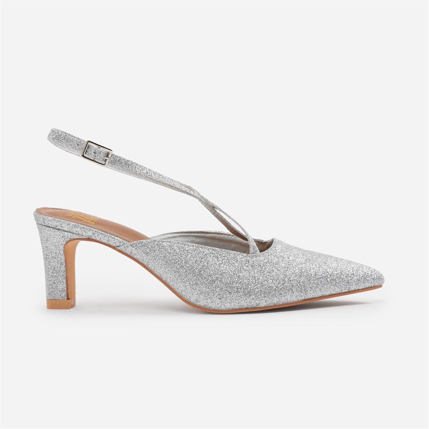 Wheres That From Serna Wide Fit Pointed Toe Low Block Heel With Cro