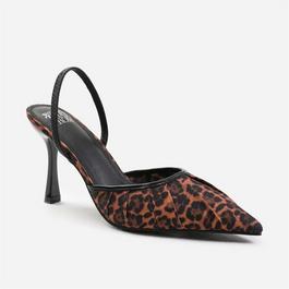 Wheres That From Leopard Maldives Wide Fit Pointed Toe Heels
