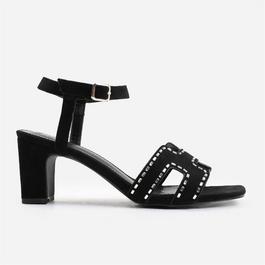 Wheres That From Elspeth Wide Fit Low Block Heel With Cut Out Detai