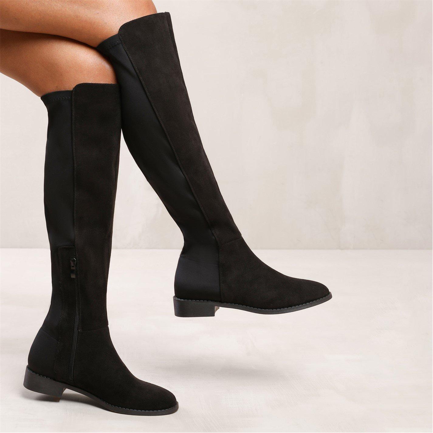 Black Suede - Wheres That From - Black Suede Diem Over The Knee Boots - 3