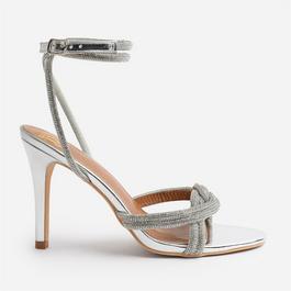 Wheres That From Madon Diamante Knot Detail With Cross Over Ankle S