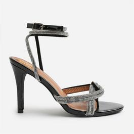 Wheres That From Madon Diamante Knot Detail With Cross Over Ankle S