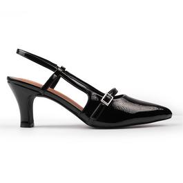 Wheres That From On Point Wide Fit Black Slingback Sandals