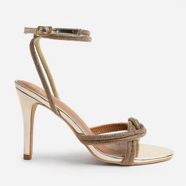 Wheres That From Madon Diamante Knot Detail With Cross Over Ankle S