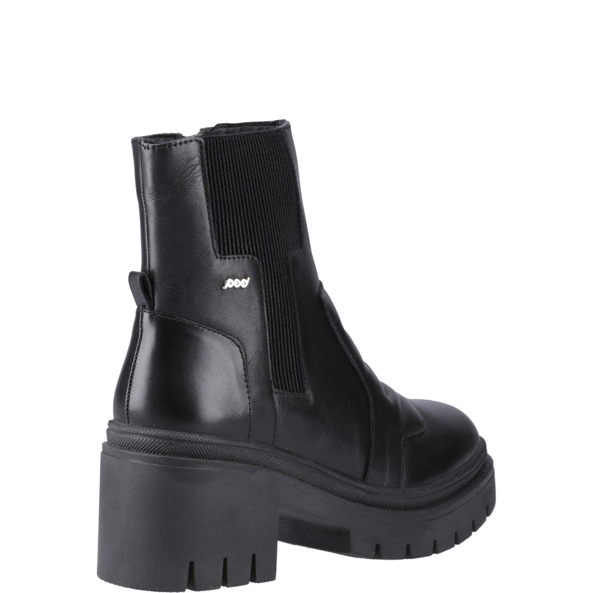 Black - POD - Lillian Heeled Ankle Boot - 3