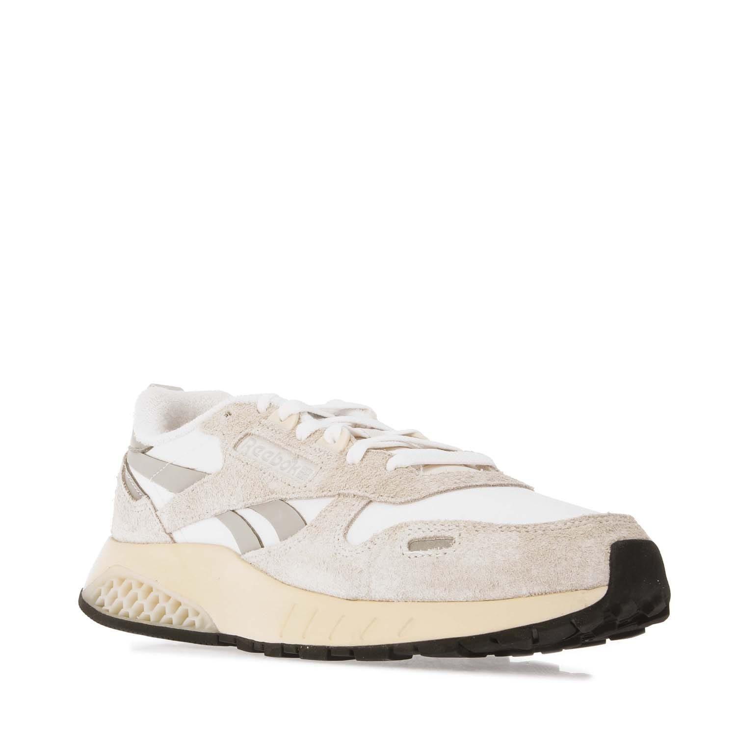 White Grey - Reebok - Classic Leather Hexalite Trainers - 2