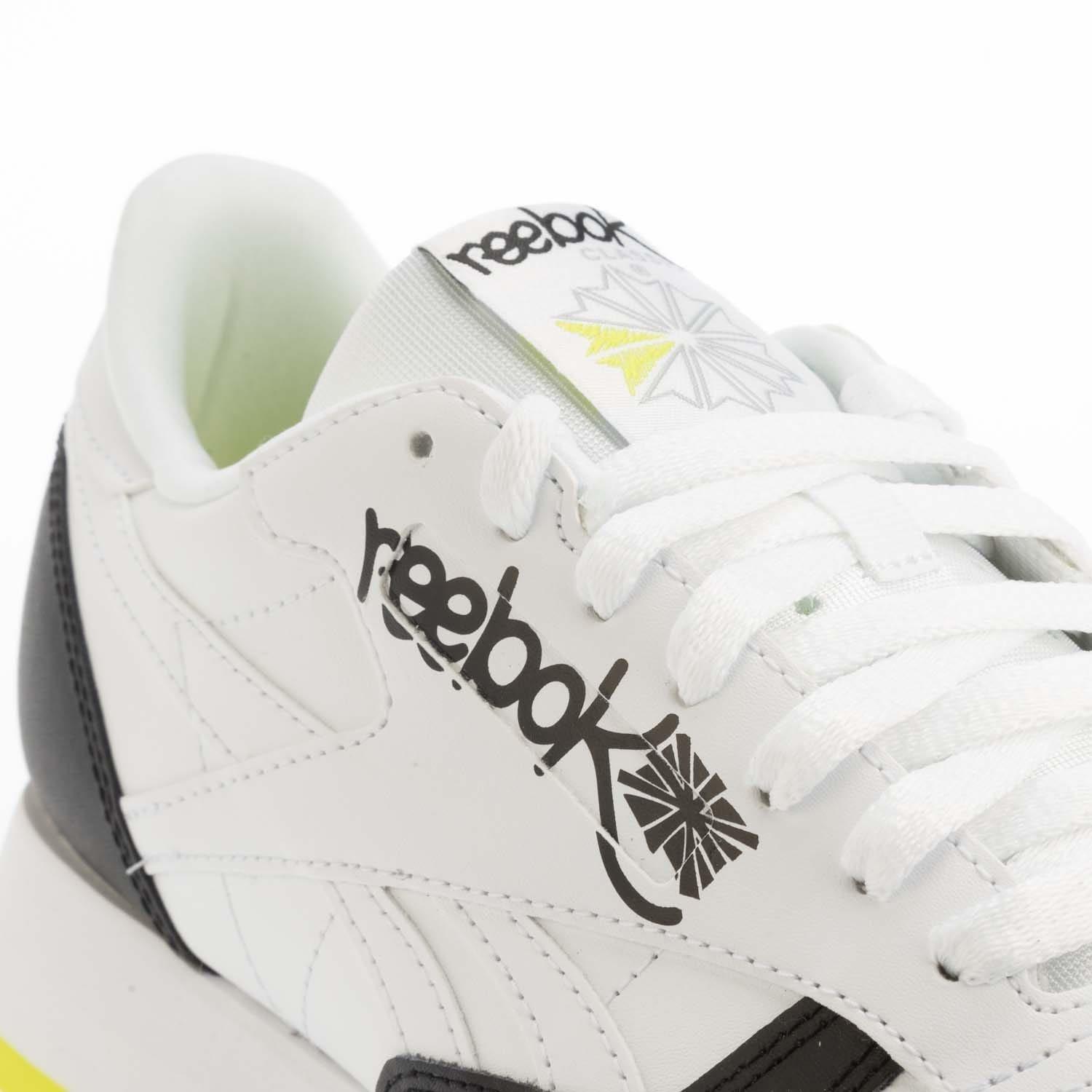 White Black - Reebok - Classic Leather Shoes - 5