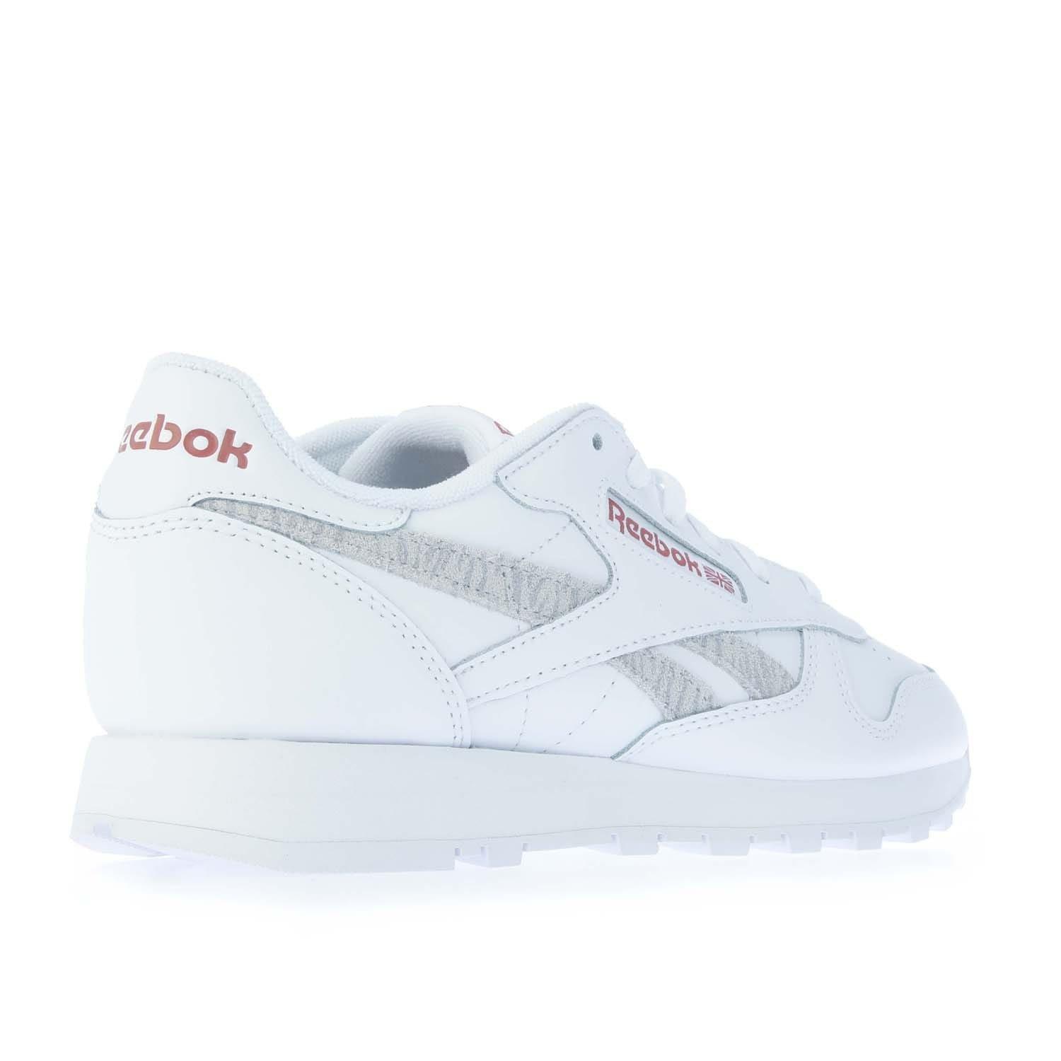 White - Reebok - Classic Leather Trainers - 3