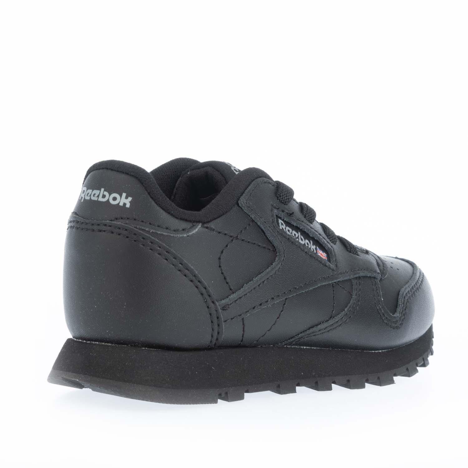 Black - Reebok - Classic Leather Trainers - 3