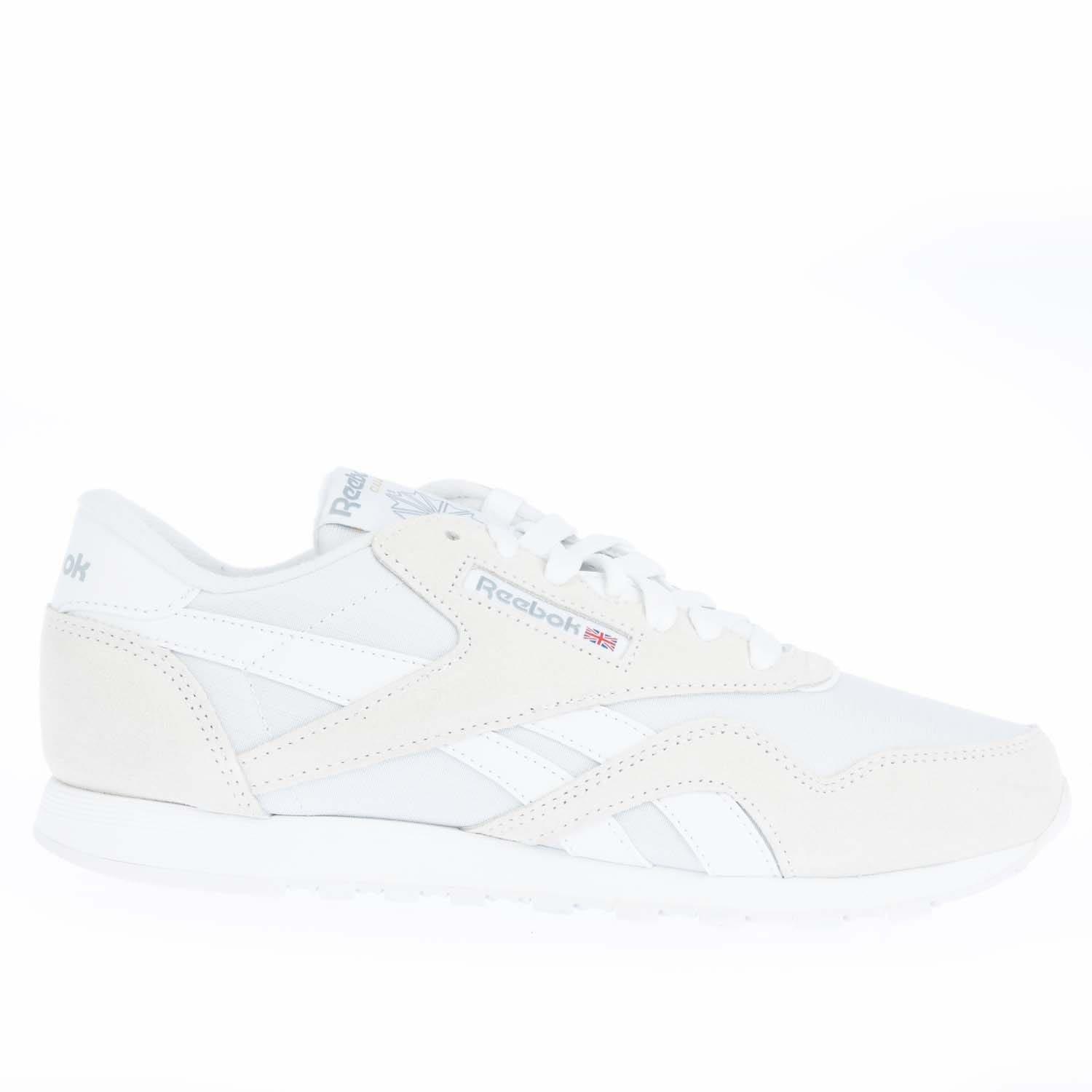 White - Reebok - Classic Nylon Trainers - 1