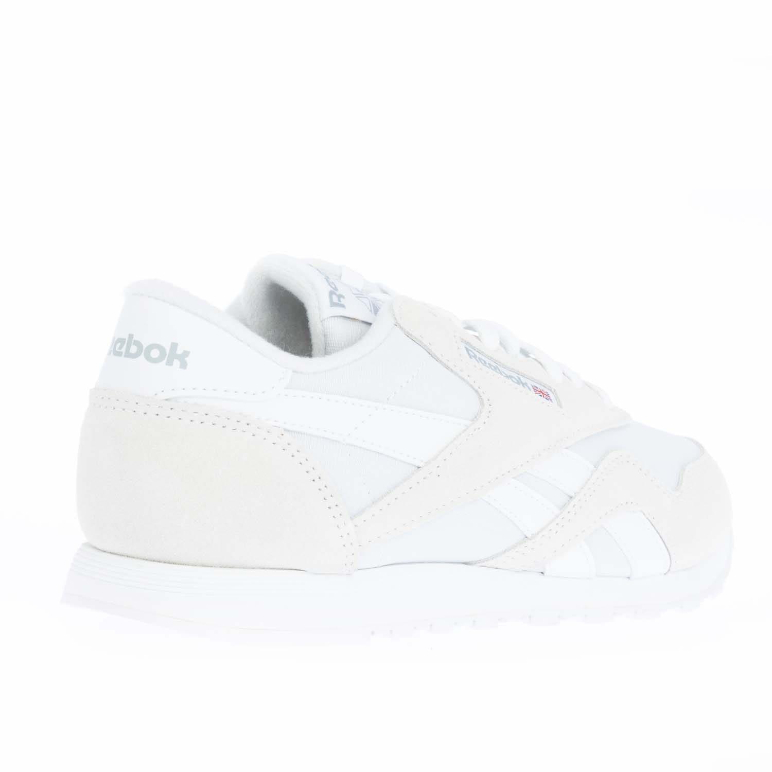 White - Reebok - Classic Nylon Trainers - 3