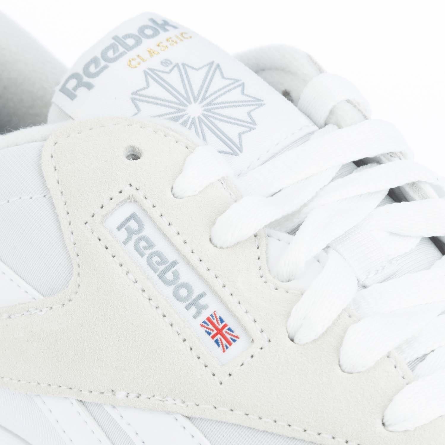 White - Reebok - Classic Nylon Trainers - 5