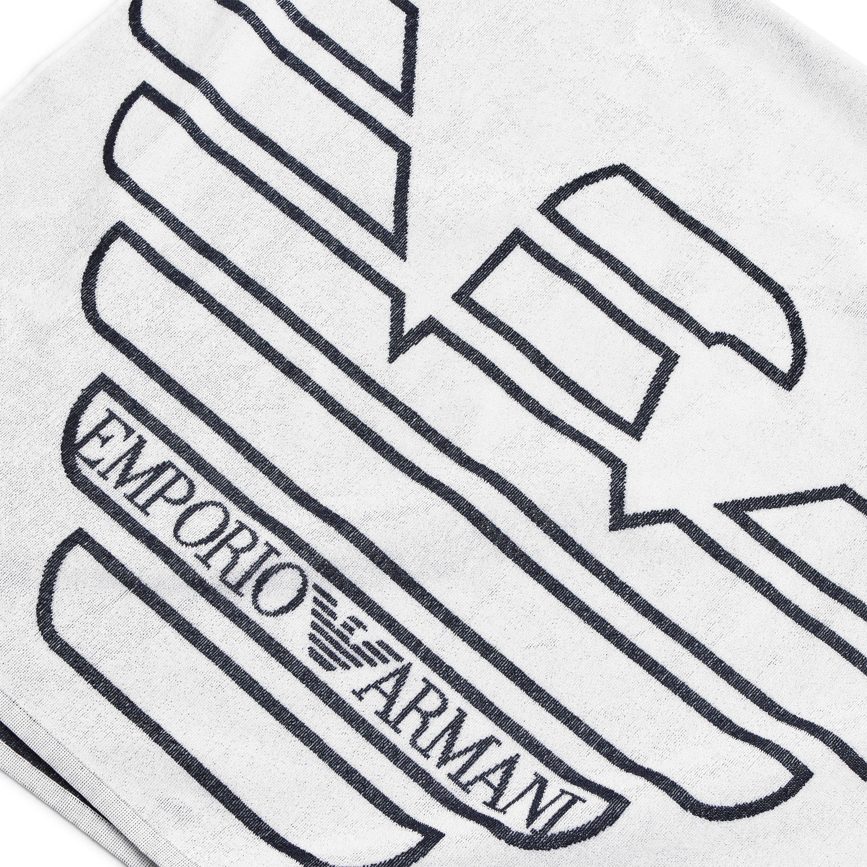 White - Emporio Armani - Woven Towel - 3