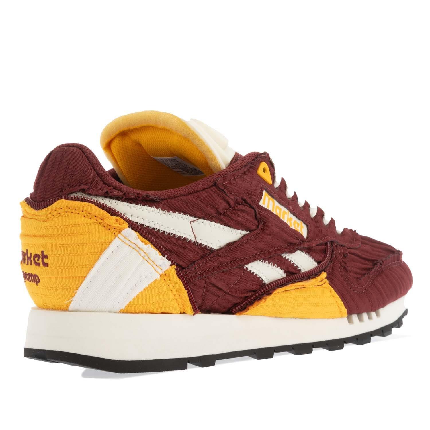 Burgundy - Reebok - Classic Leather Pump Shoes - 3