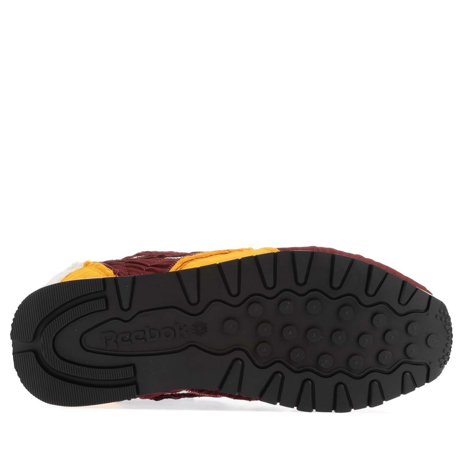 Burgundy - Reebok - Classic Leather Pump Shoes - 4