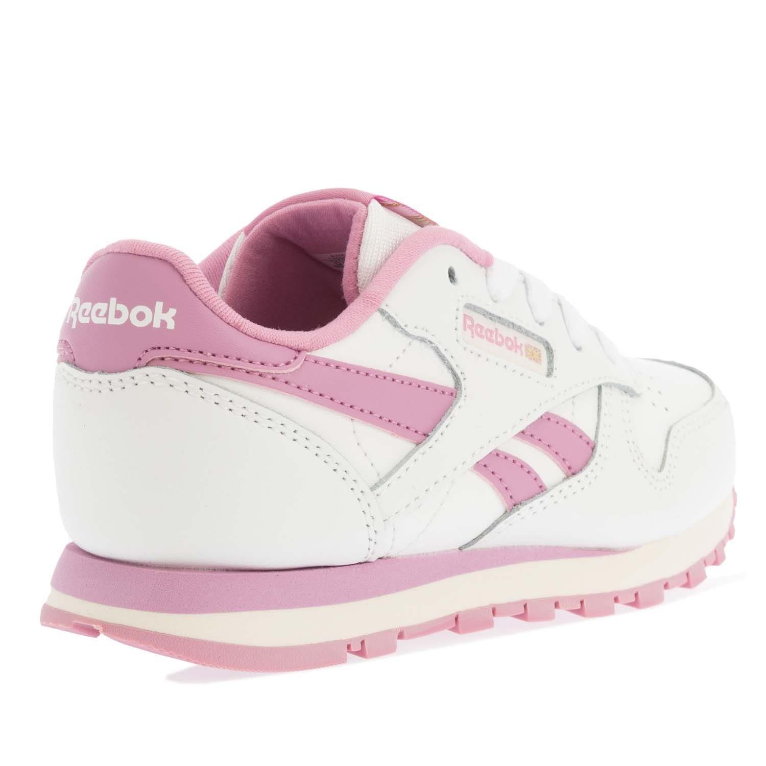 White Pink - Reebok - Classic Leather Shoes - 3