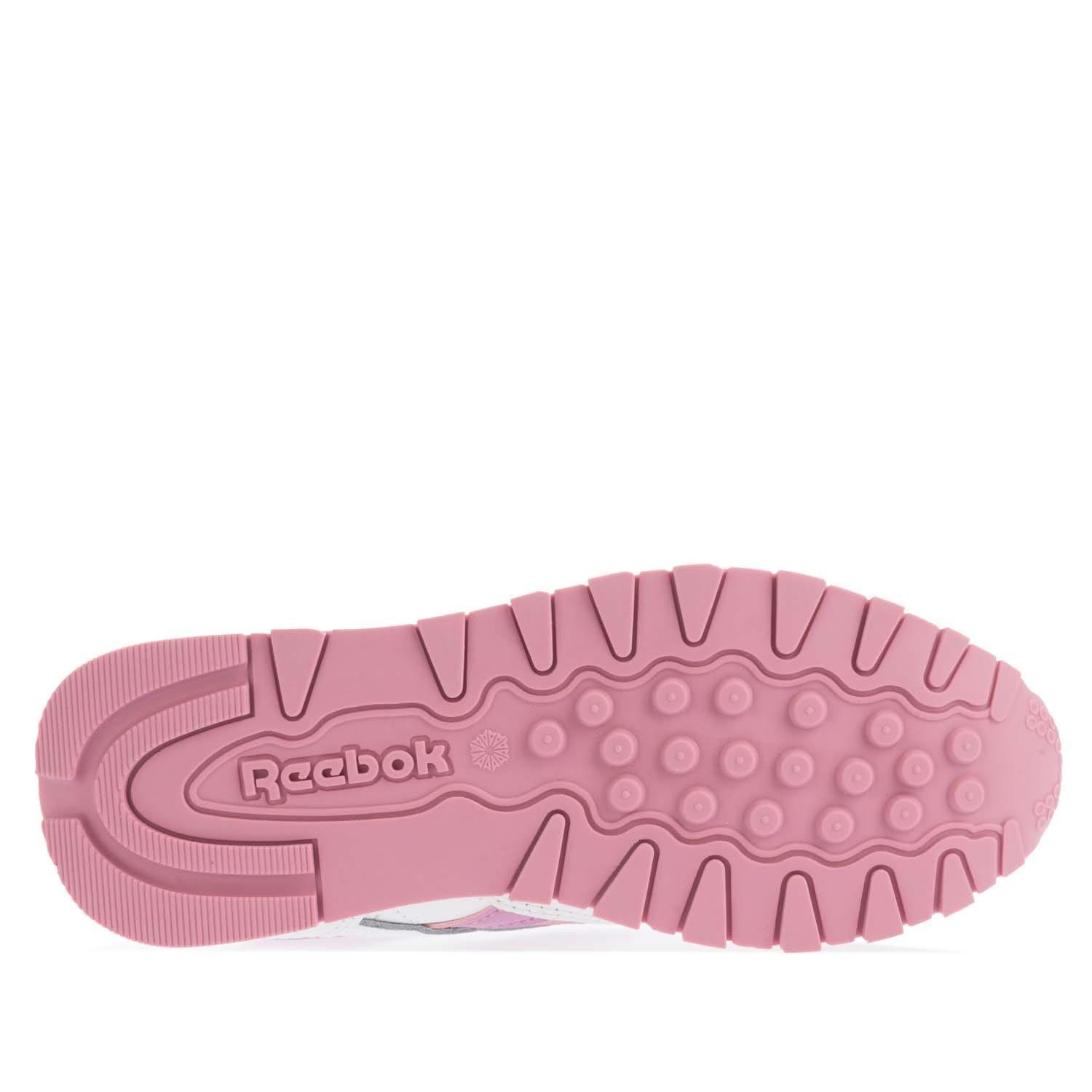 White Pink - Reebok - Classic Leather Shoes - 4
