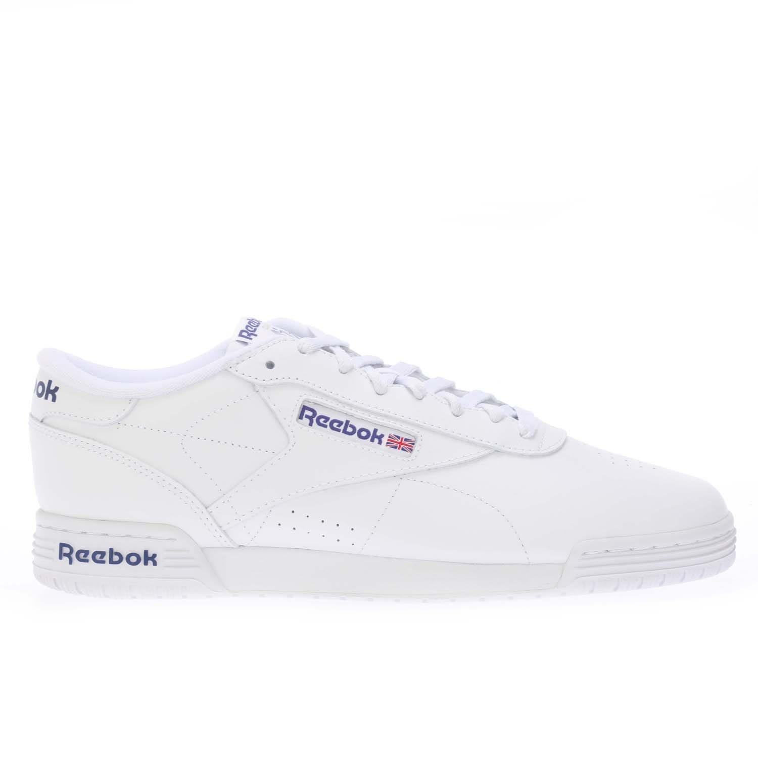 White - Reebok - Ex-O-Fit Lo Clean Logo Intense Trainers - 1