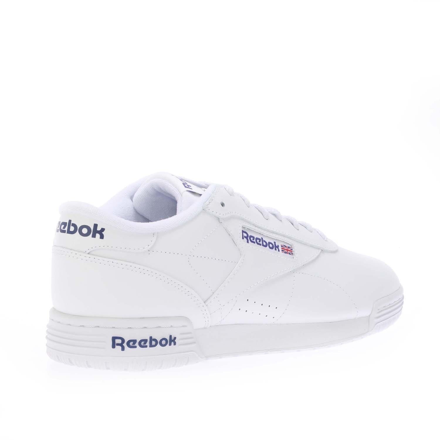 White - Reebok - Ex-O-Fit Lo Clean Logo Intense Trainers - 3