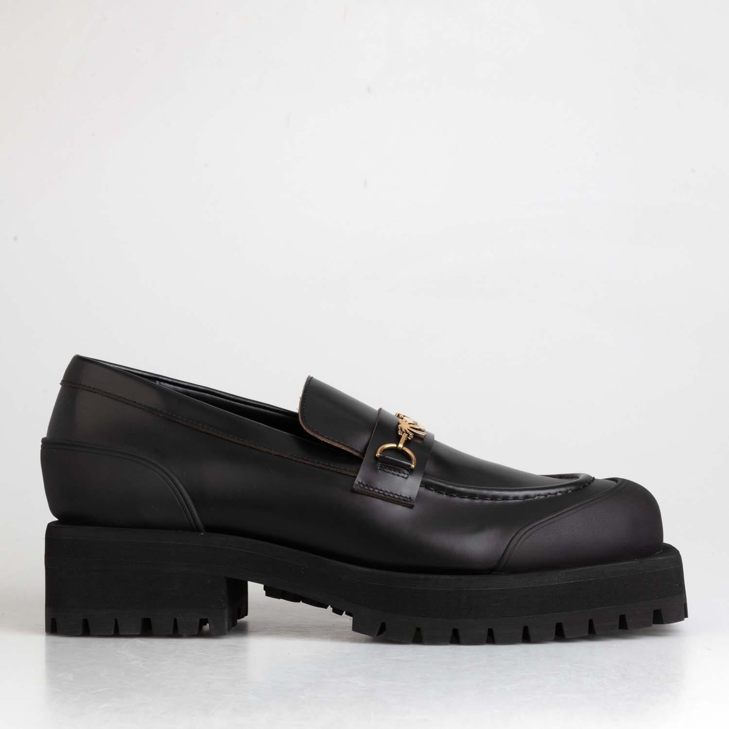 Black - Palm Angels - Combat Sole Loafers - 1