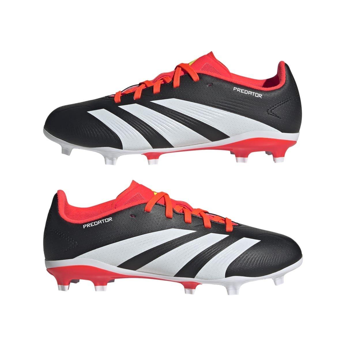 Zwart-Wit - adidas - Predator League Firm Ground Football Boots - 9
