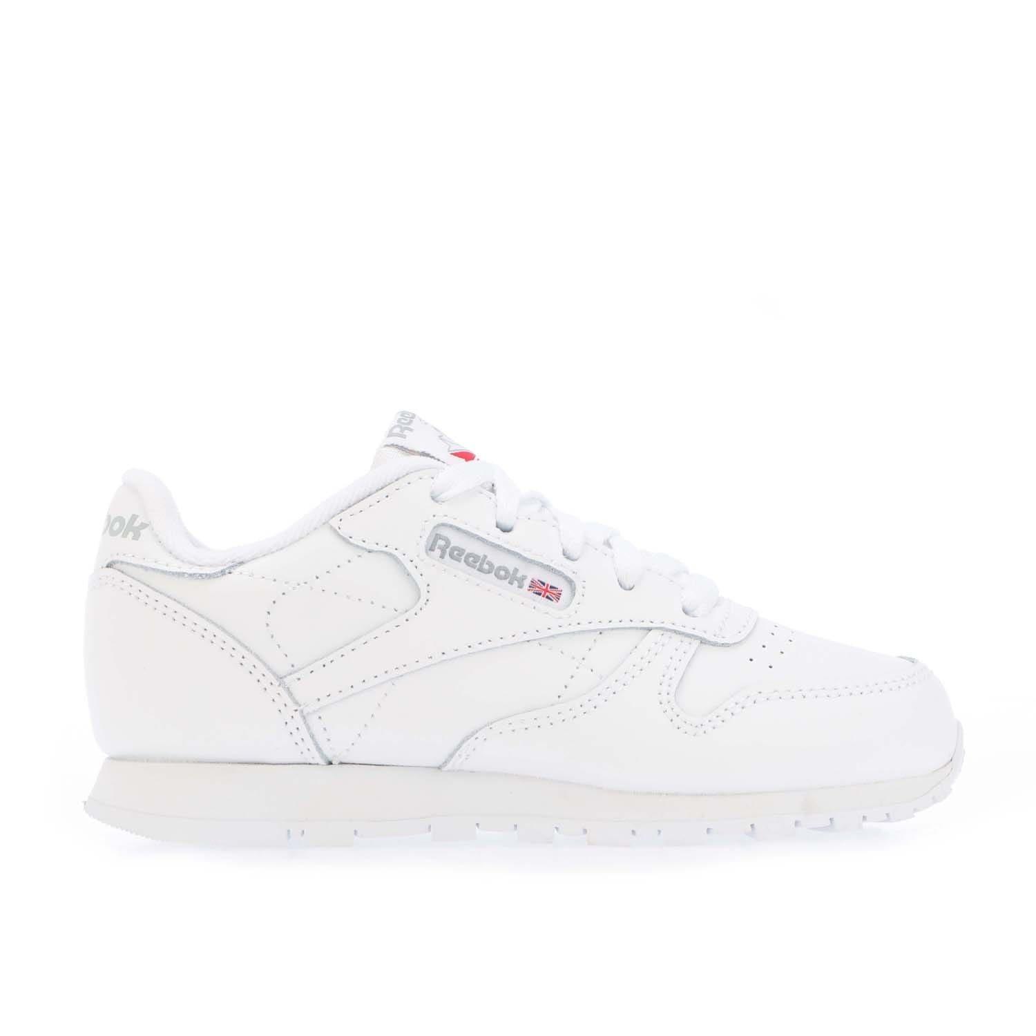 White - Reebok - Classic Leather Trainers - 1
