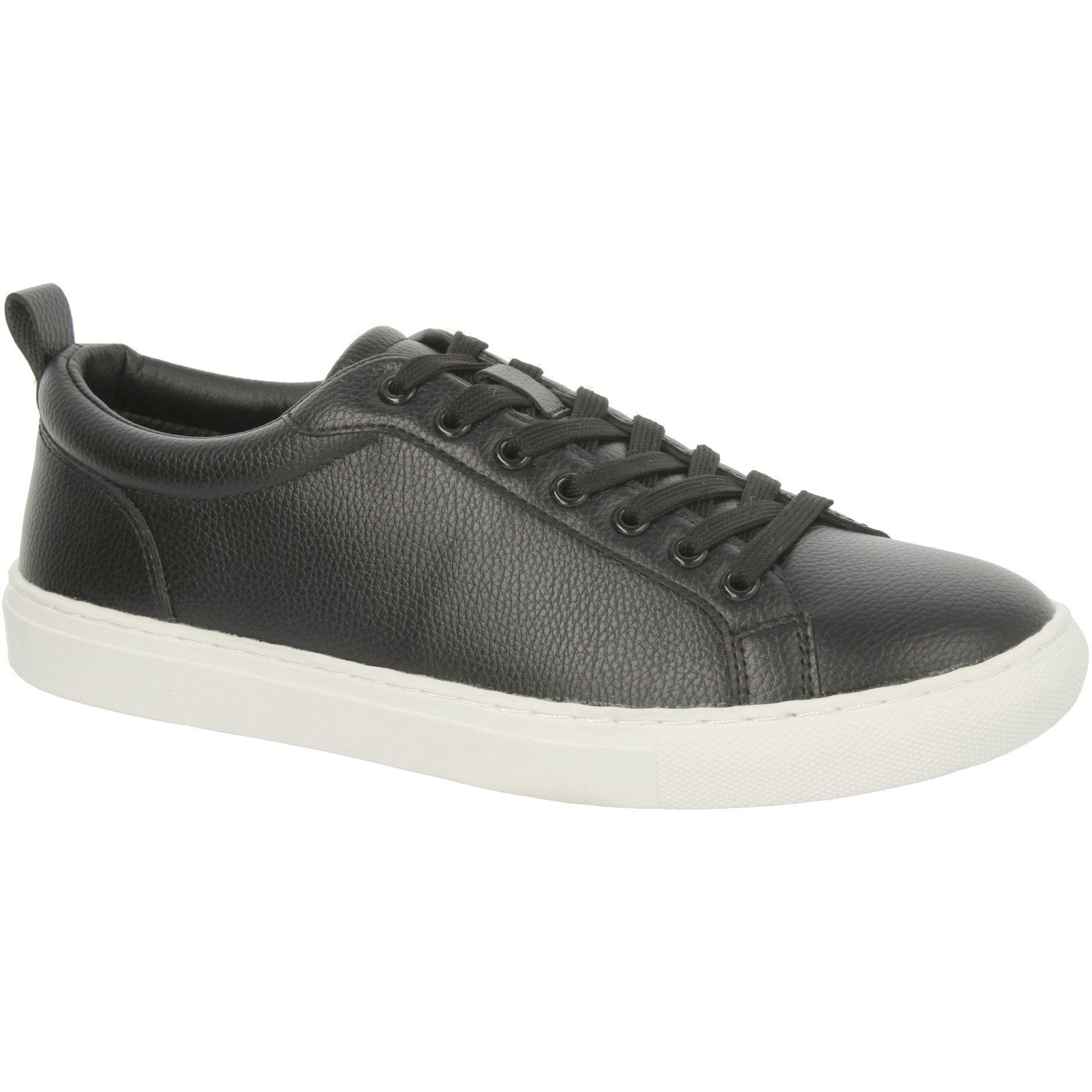 Thomas Blunt Men's Textured Lace-Up Trainer With Cushioned Sole A2212 - Black - UK7