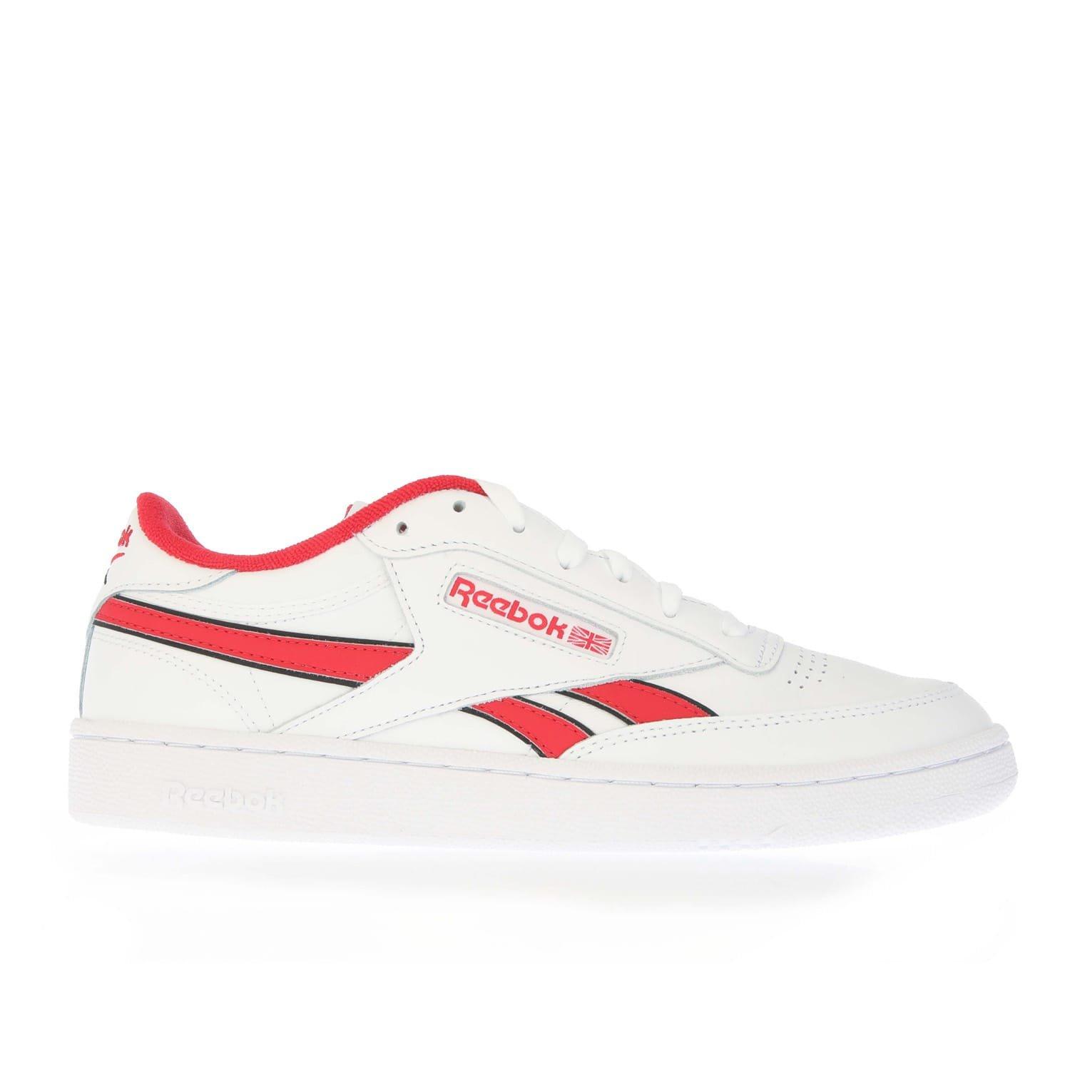 White Red - Reebok - Club C Revenge Trainers - 1