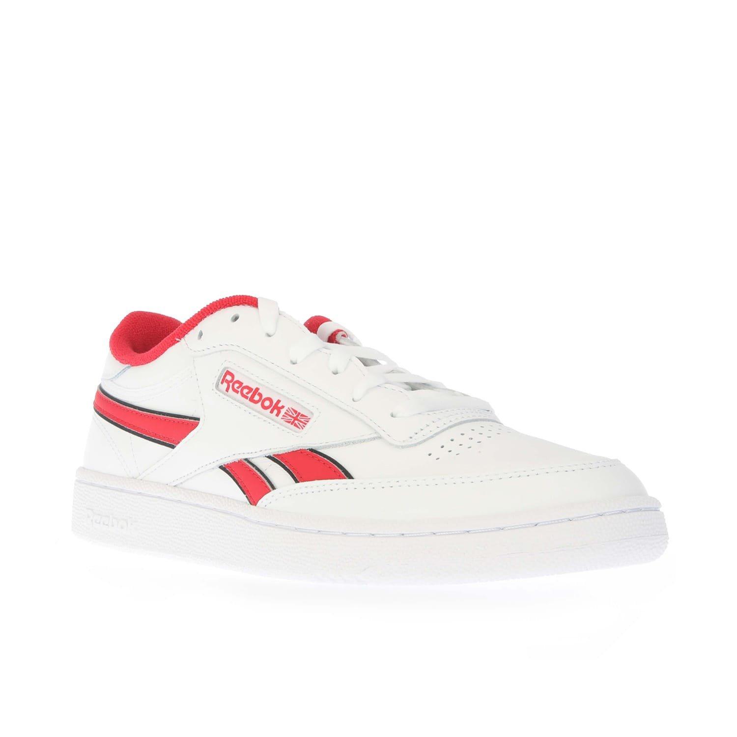 White Red - Reebok - Club C Revenge Trainers - 2