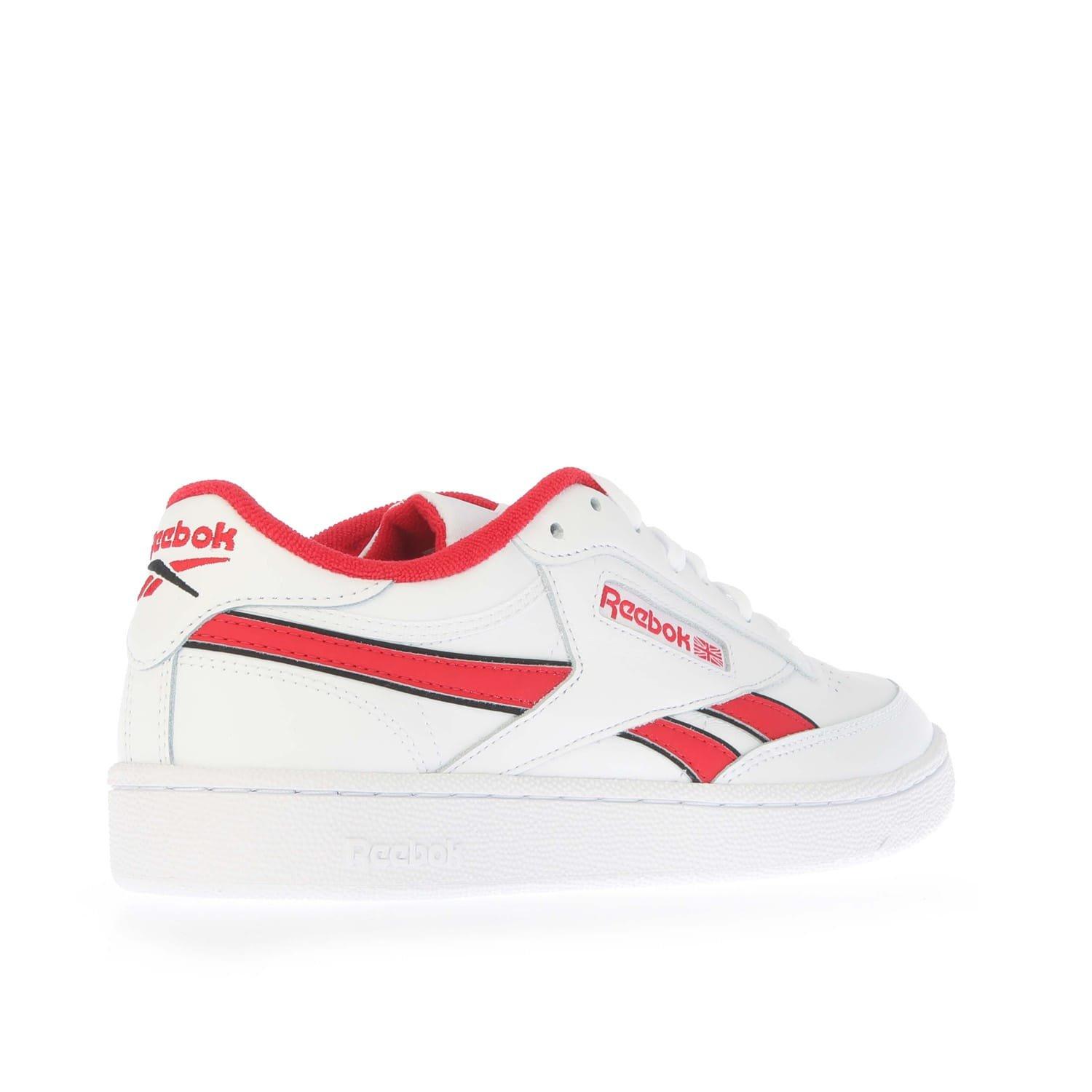 White Red - Reebok - Club C Revenge Trainers - 3