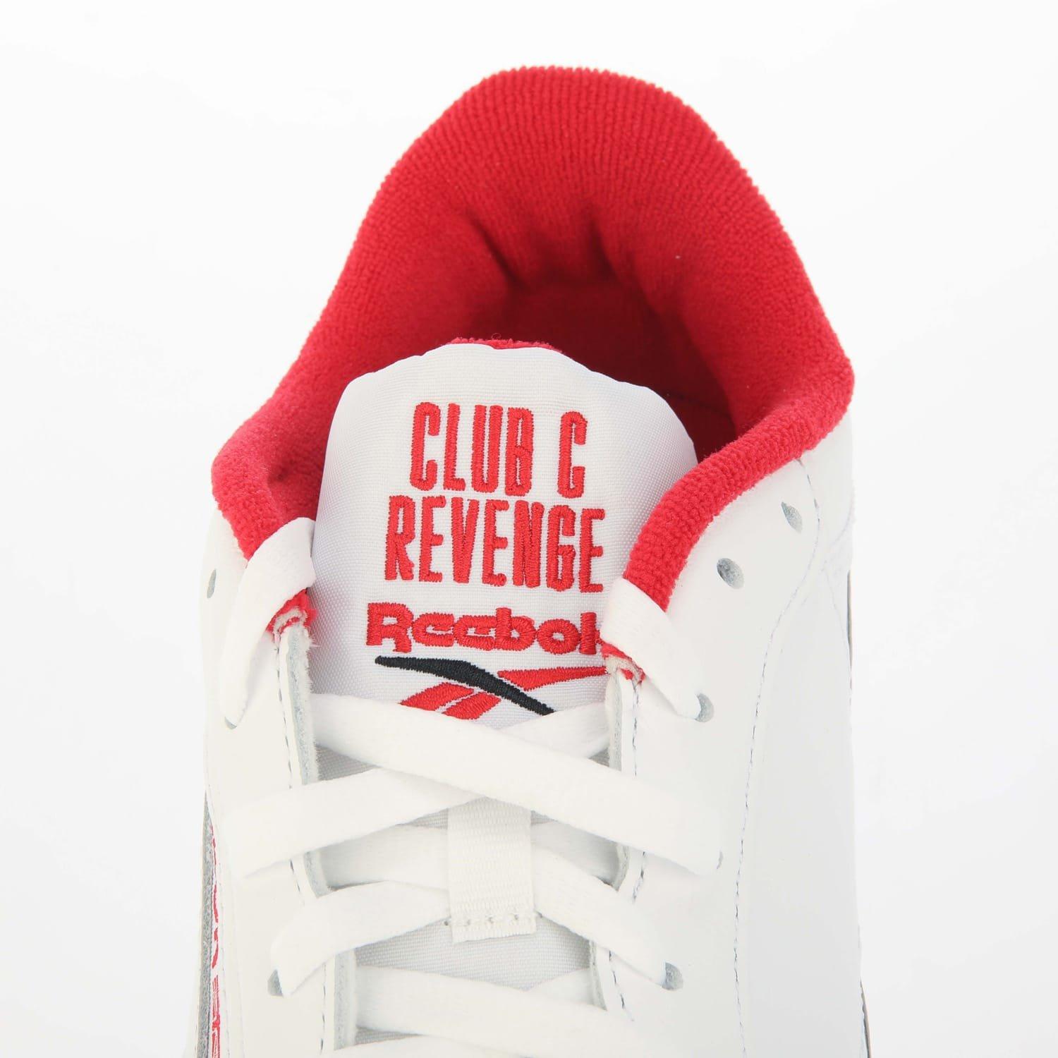 White Red - Reebok - Club C Revenge Trainers - 5
