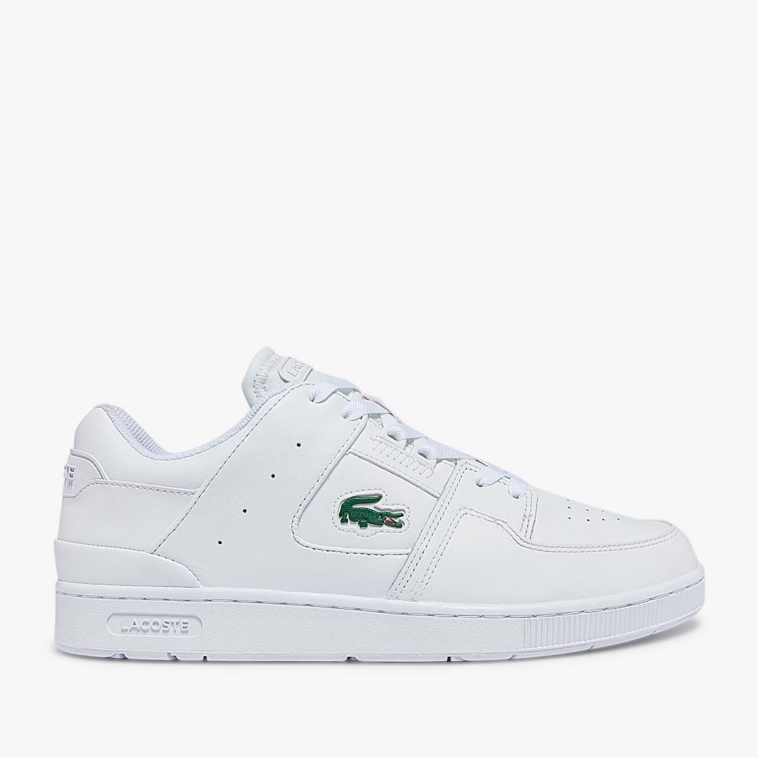 White - Lacoste - Court Cage Leather Trainers - 1