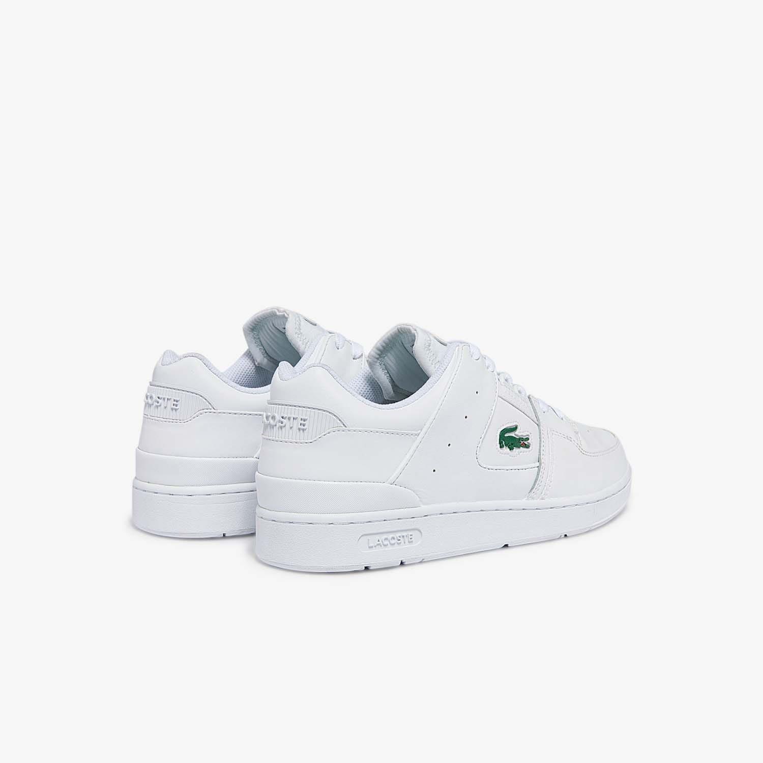White - Lacoste - Court Cage Leather Trainers - 3