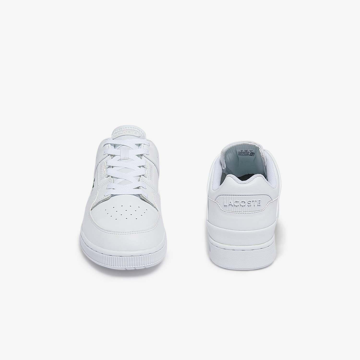 White - Lacoste - Court Cage Leather Trainers - 5