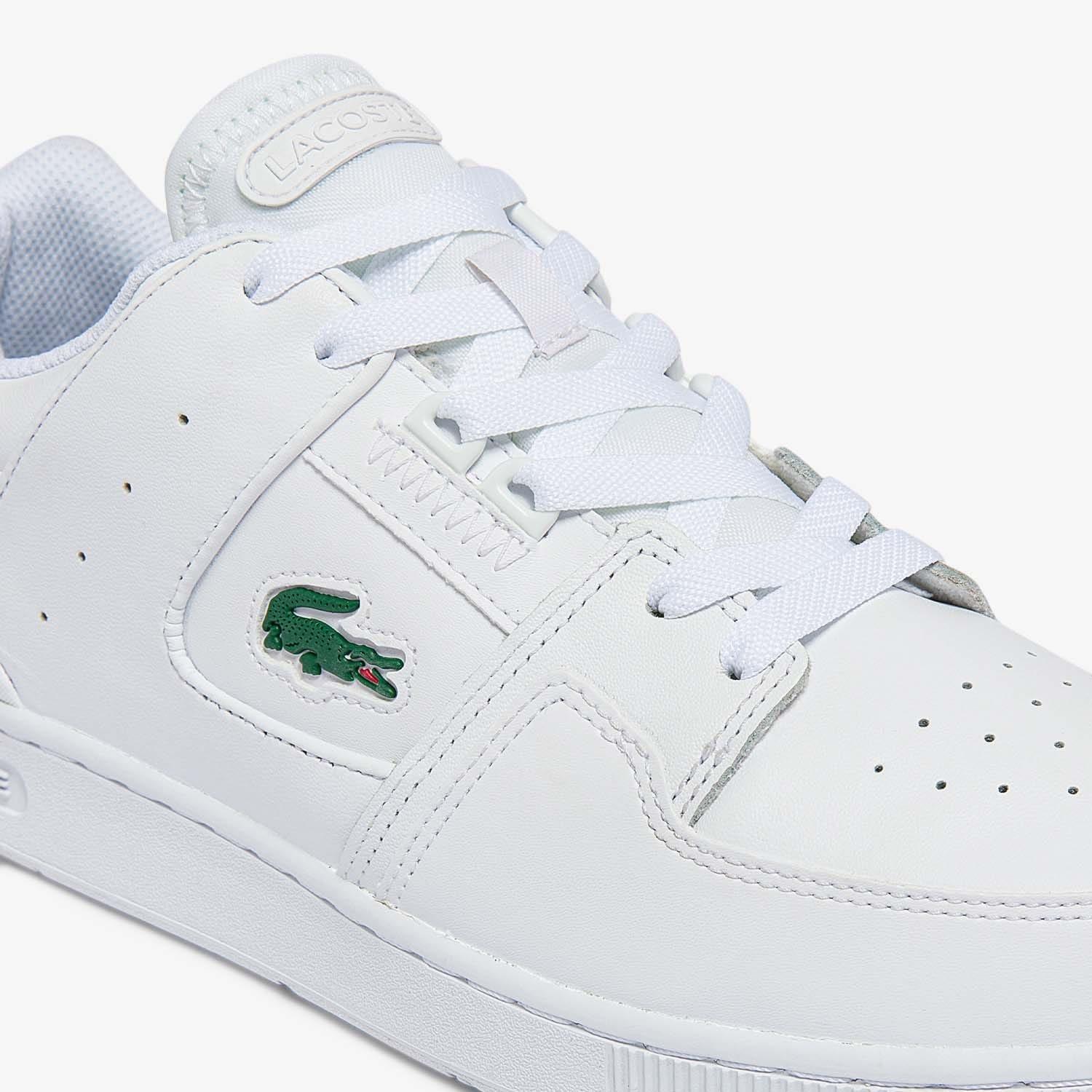 White - Lacoste - Court Cage Leather Trainers - 6